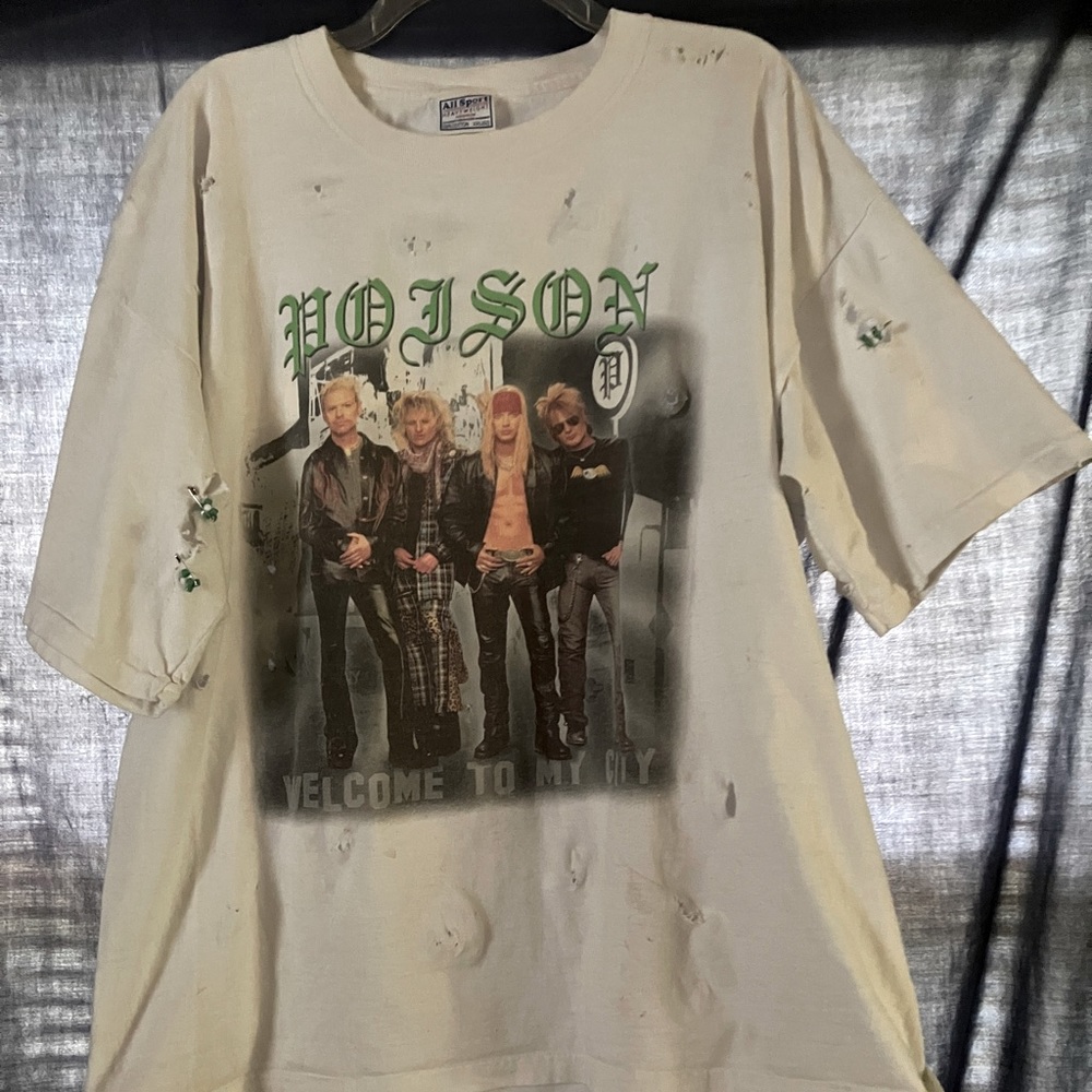 Poison Distressed Concert T-Shirt From the HollyWeird Tour in 2000-XXL